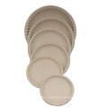 Biodegradable plates round disposable tableware sugarcane bagasse party plate